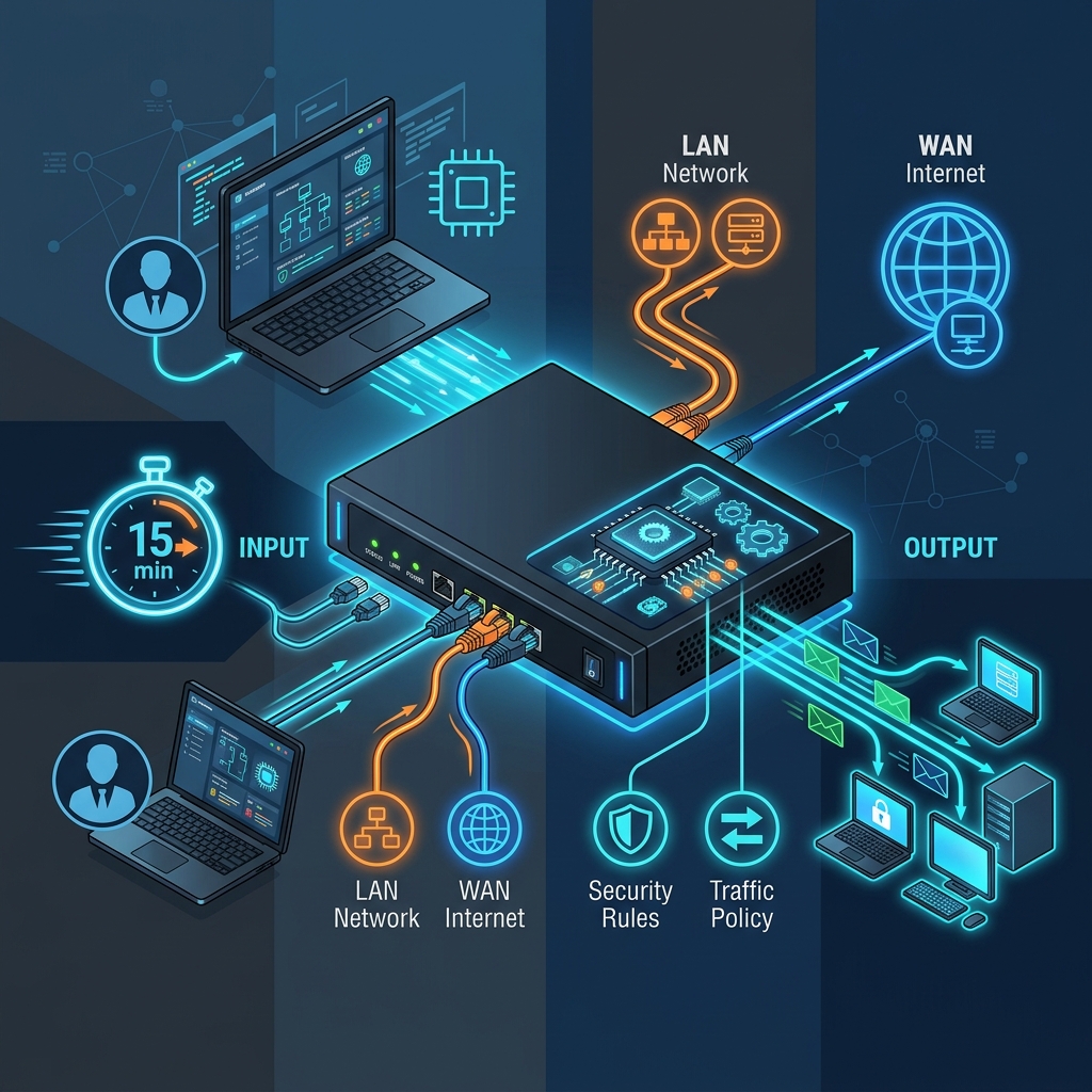 Базовая настройка FortiGate за 15 минут: первый запуск