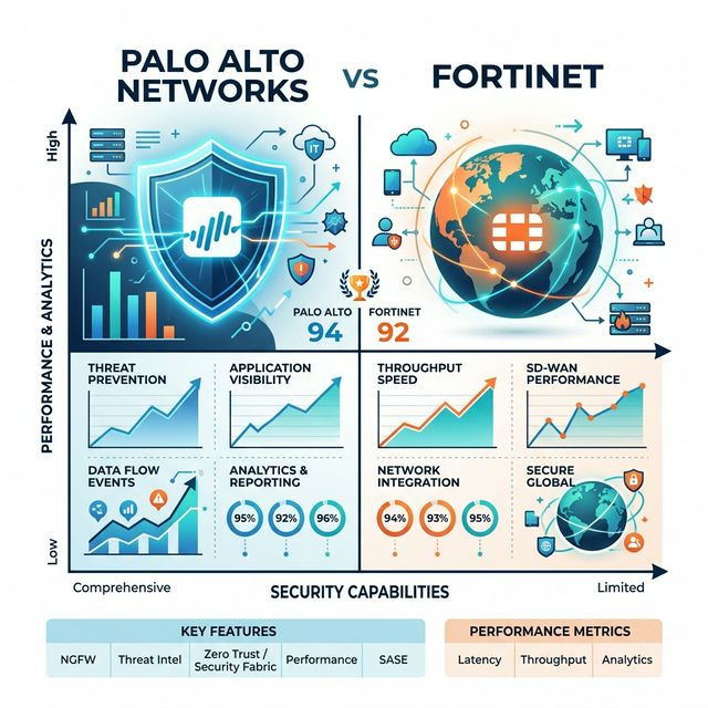 Palo Alto Networks vs Fortinet: Битва лидеров рынка NGFW