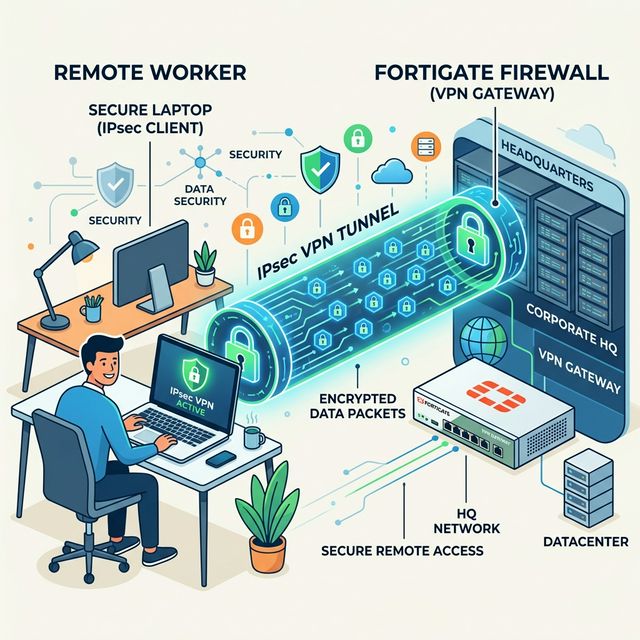 Настройка IPsec VPN на FortiGate: пошаговое руководство